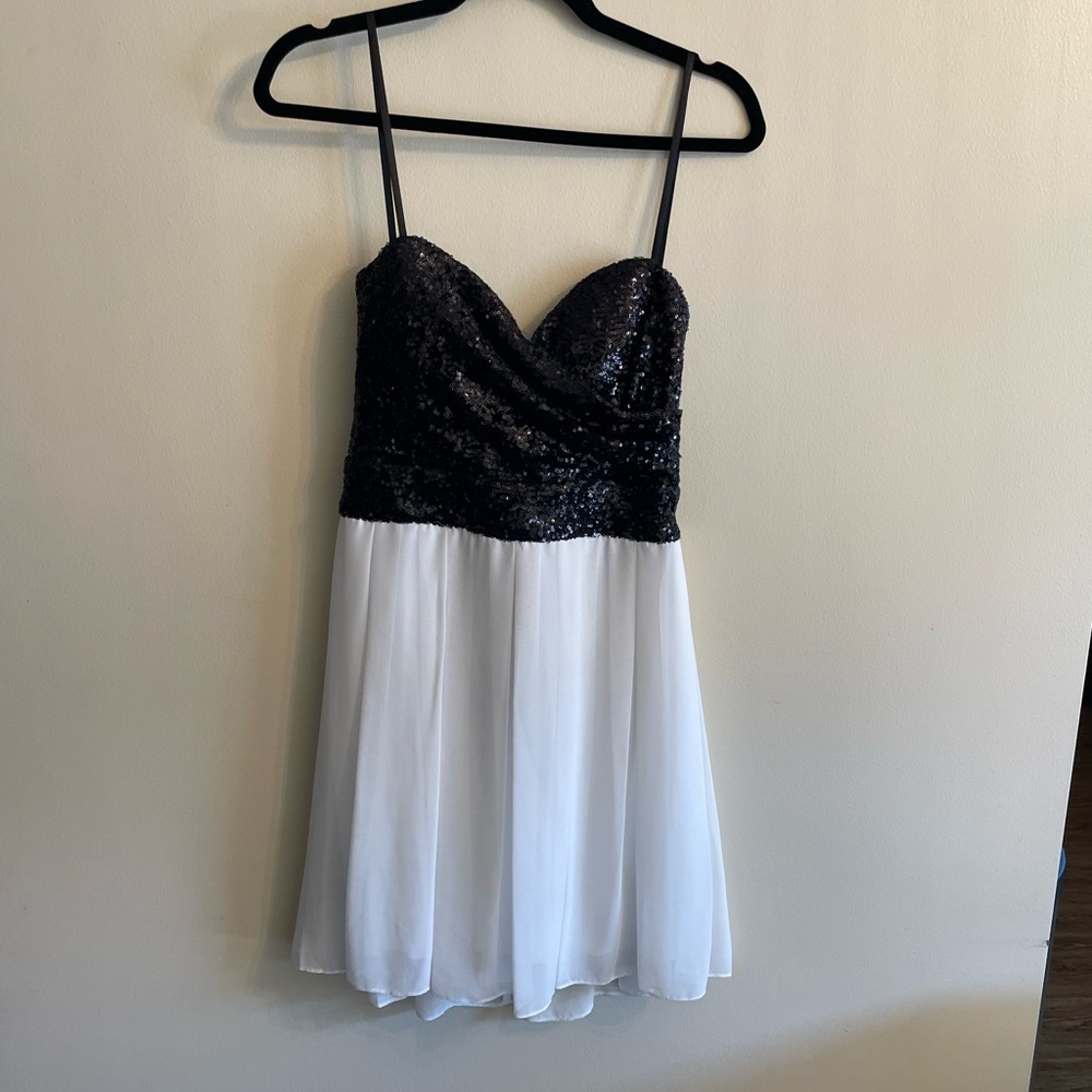 Strapless summer sequin party dress y2k